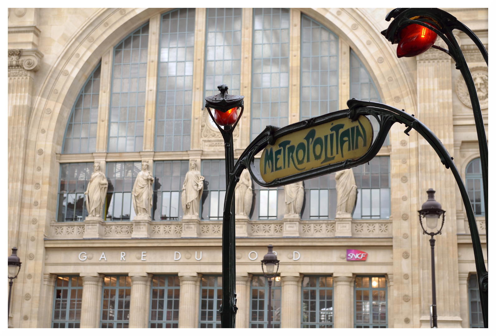 Metro en gare du nord