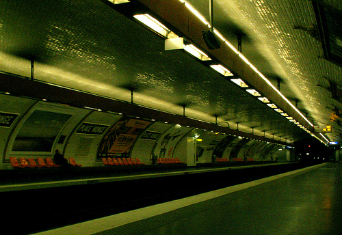 Métro place Monge, 7h07