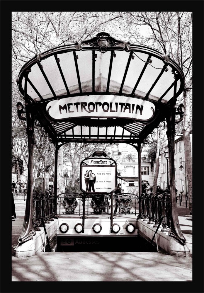 Metro Station Abbesses in Paris