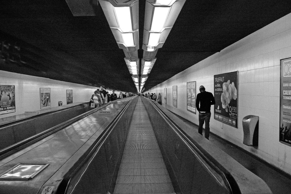 Metro-Tunnel in Paris