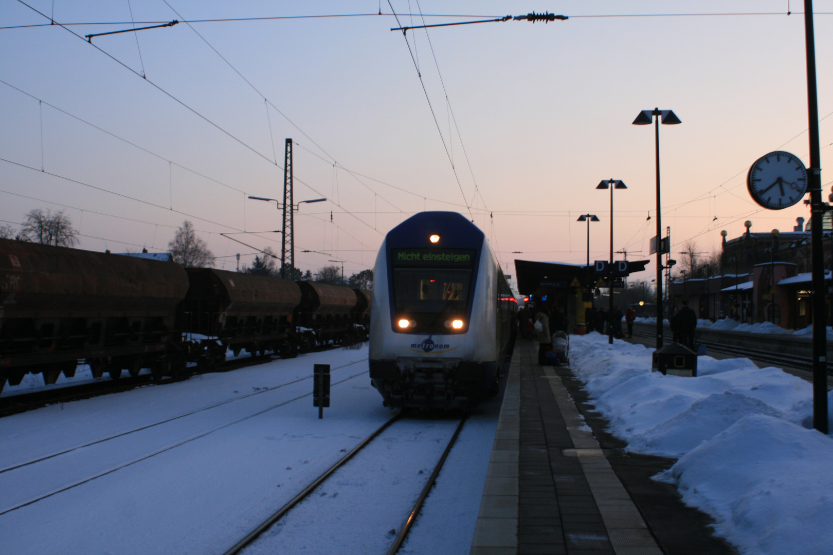 Metronom: Ankunft in Uelzen, aus Göttingen...