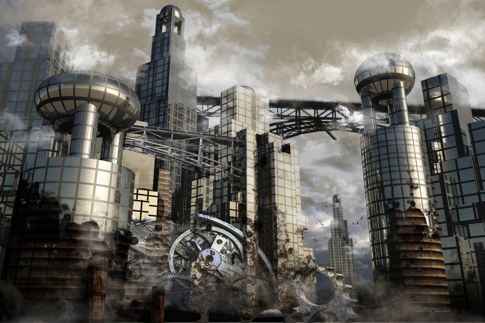 Metropolis Foto & Bild fotomontage, composing , irgendwo Bilder auf