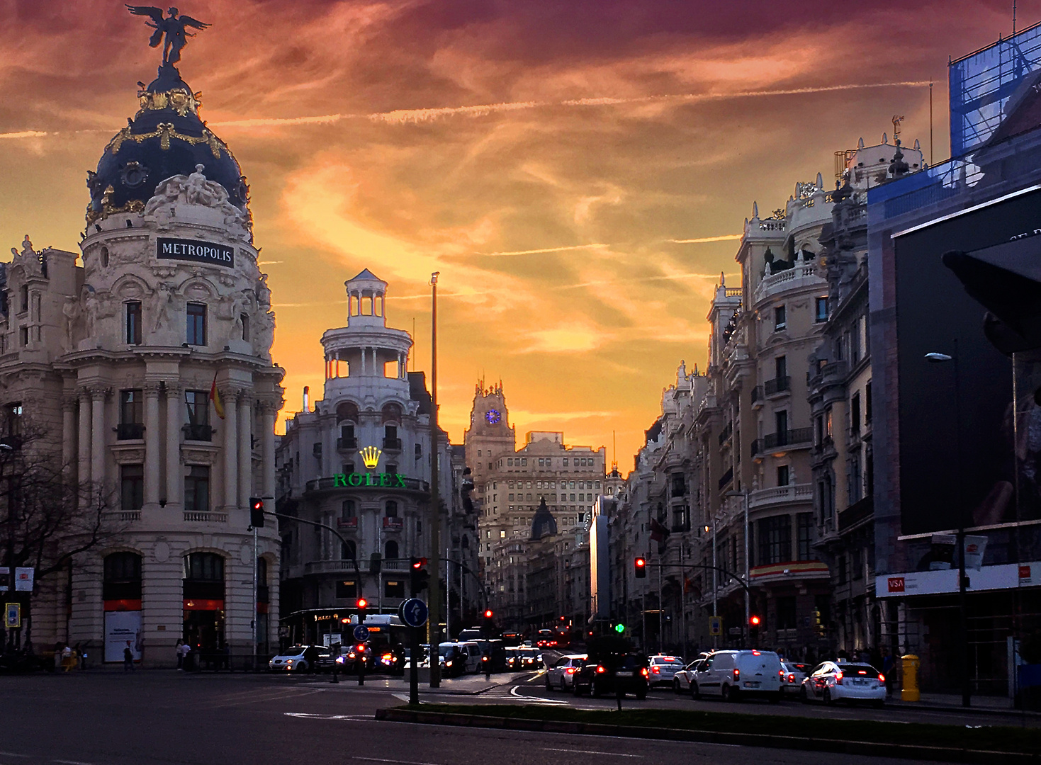 "Metropolis at Sunset" Madrid/ Spain