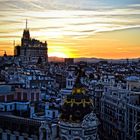 Metropolis, Edificio TESA, Faro de Moncloa y un atardecer