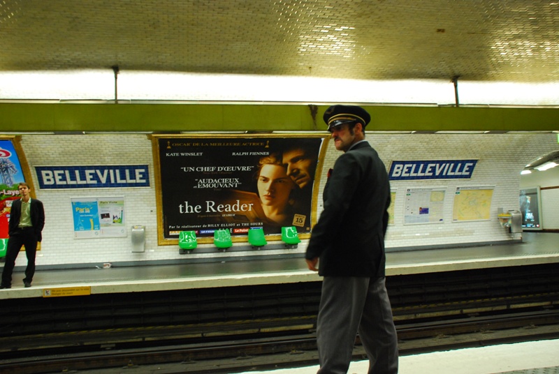 Metrostation Belleville Paris