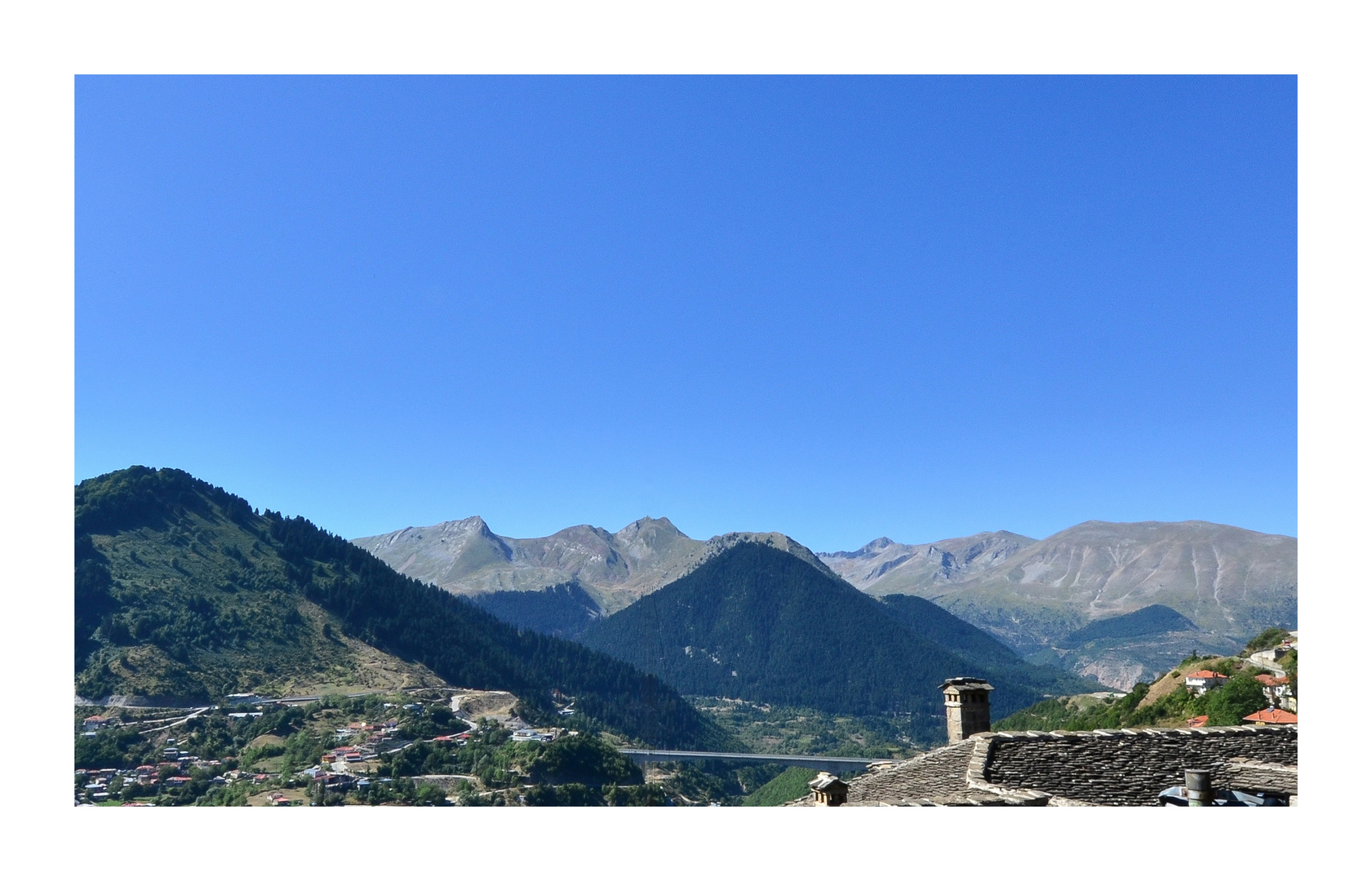 Metsovo Ausblick auf die Berge