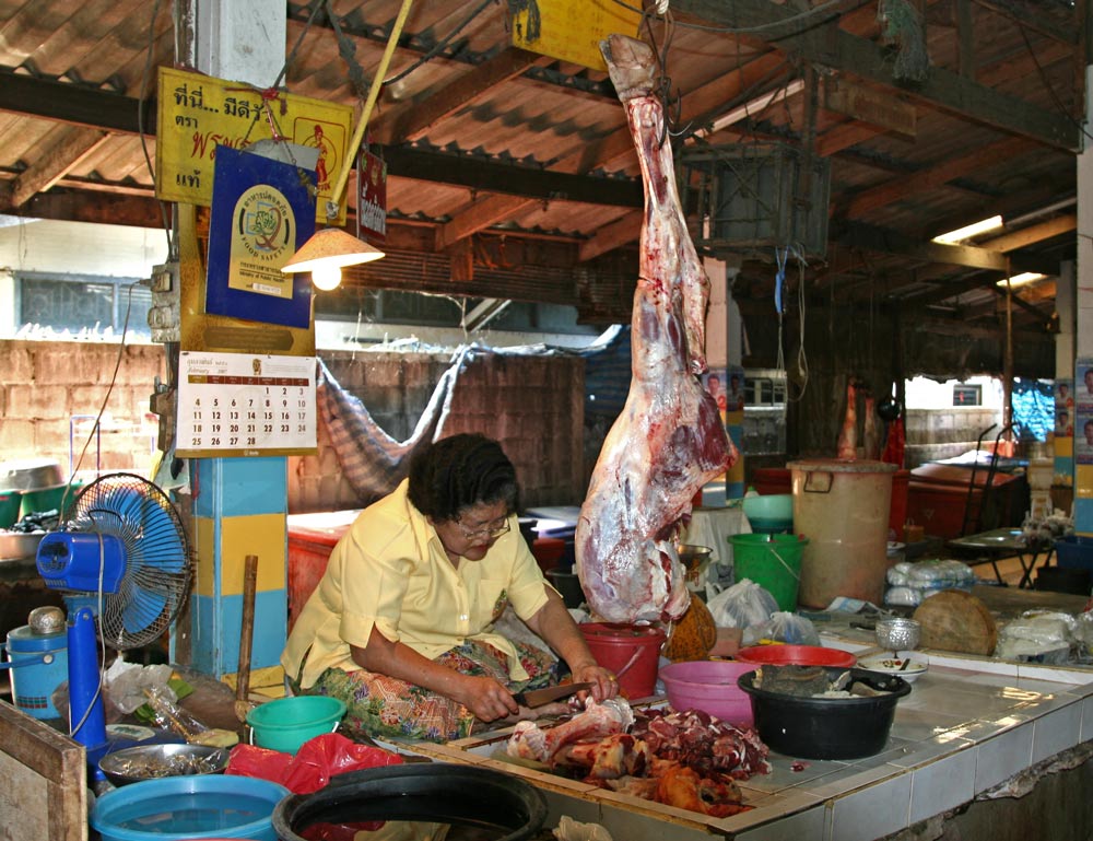 METZGER AM MARKT VON NATHON-KOH SAMUI