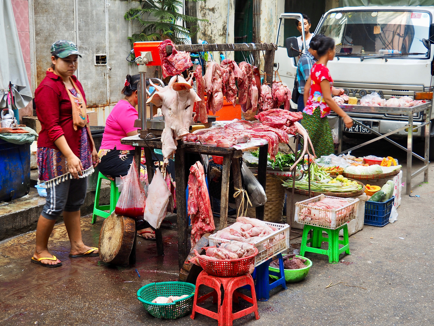 Metzger in Yangon