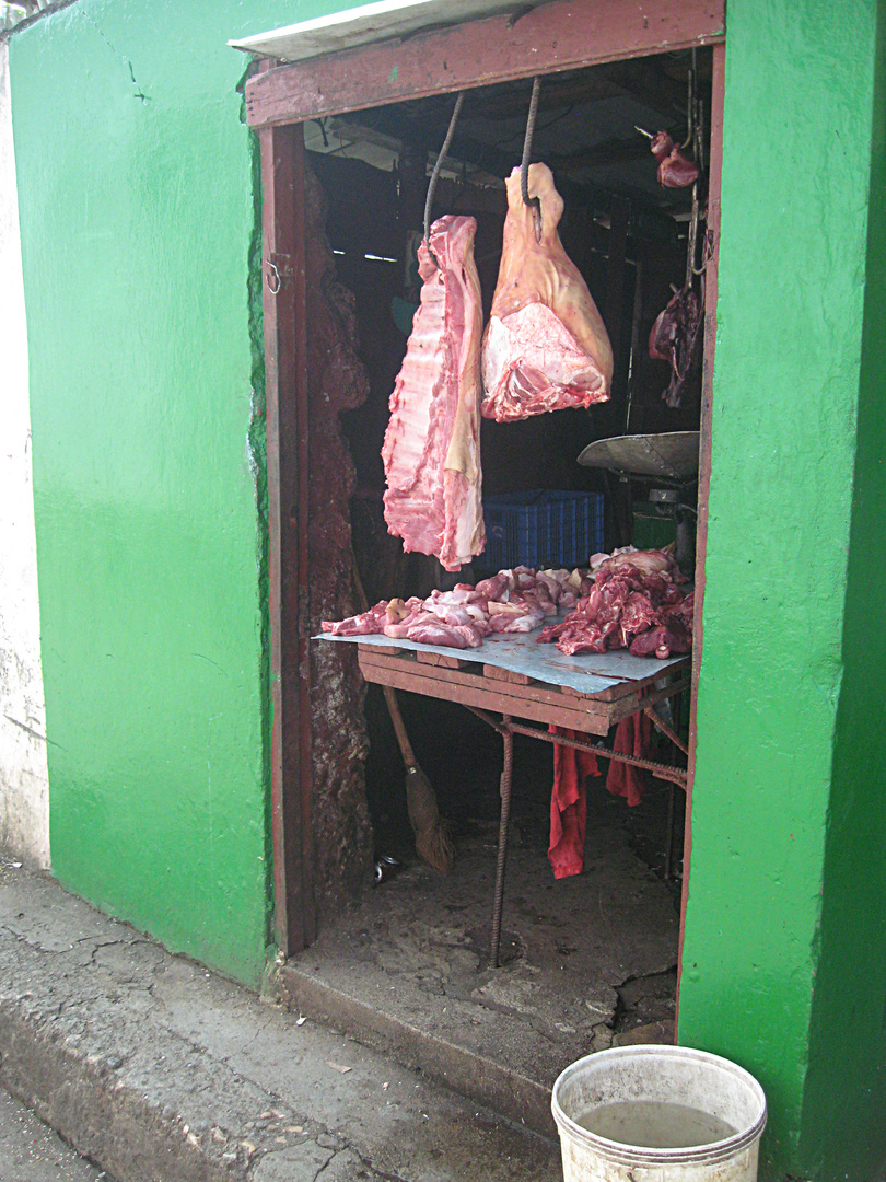 Metzgerei in Baracoa (Cuba)