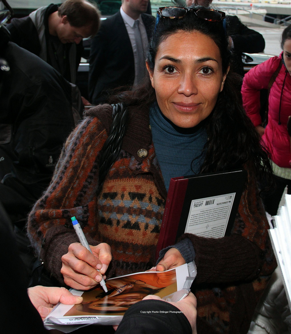 mexican actress Dolores Heredia leaving Berlin 09022014