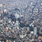 Mexico city center from Aeroplane