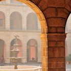 Mexiko Stadt- Blick in den Innenhof des Nationalpalastes