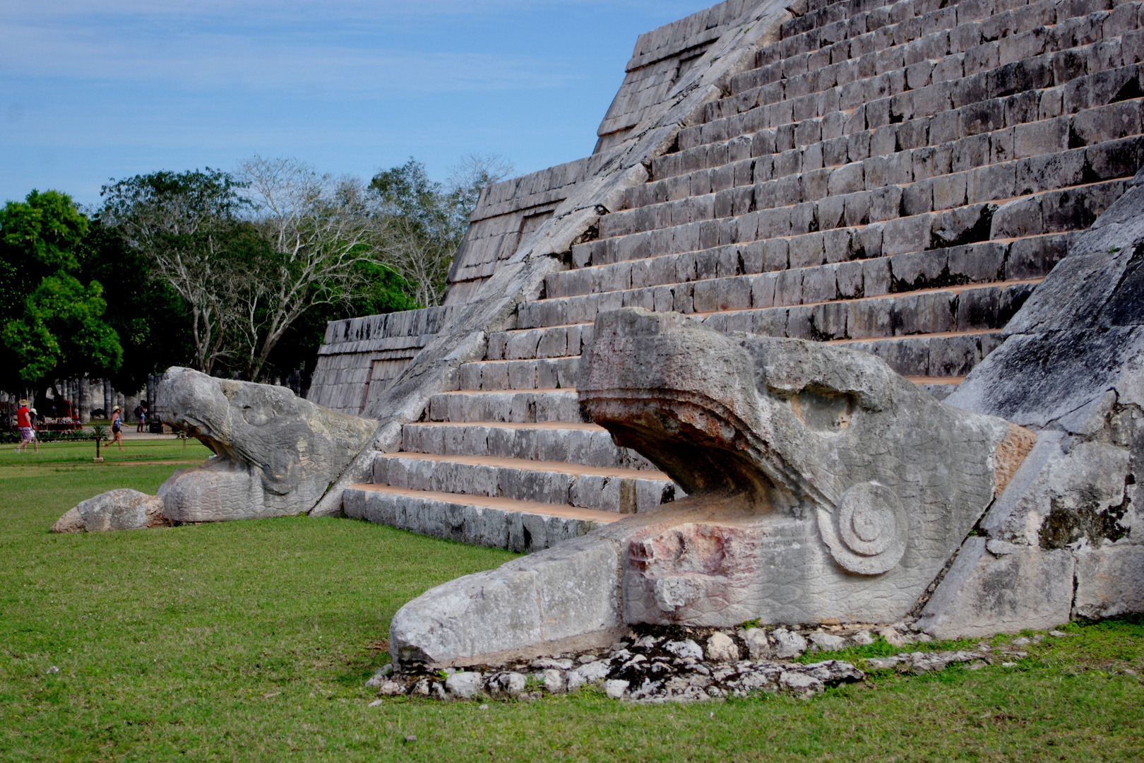 Mexique, Chichen Itza, Les serpents de Kukulcàn