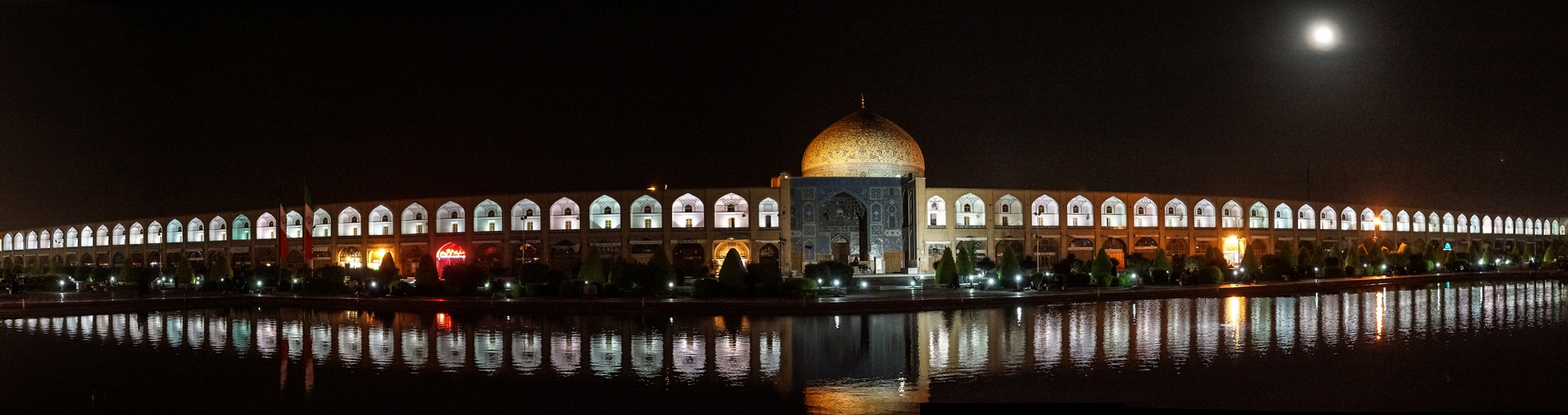 Meydan in Isfahan bei Nacht