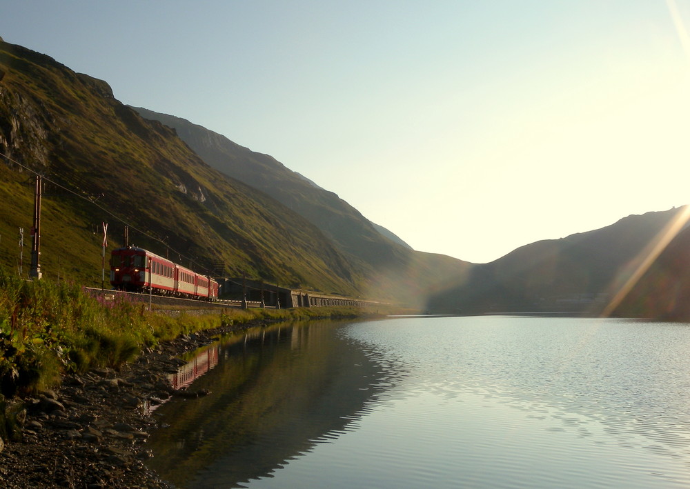 MGB / Morgens von Andermatt nach Disentis..02