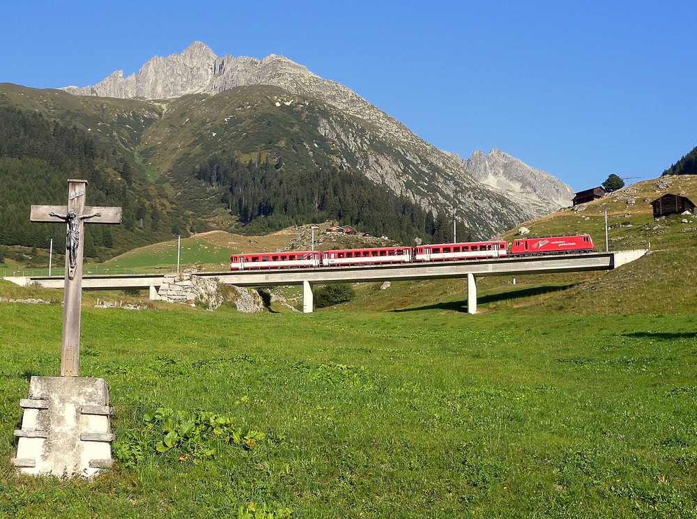 MGB / Morgens von Andermatt nach Disentis..06