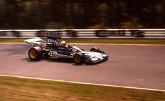 M.Hailwood auf Surtees Formel 1. - TS.14/V8 im Jahre 1973 Nürburgring.GP v.D. Hatzenbach.