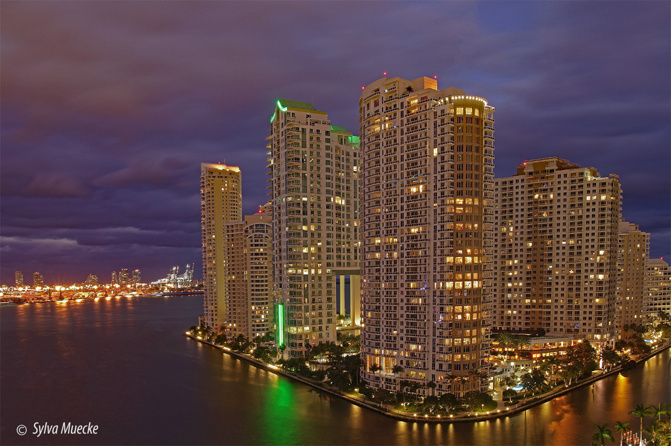 Miami at night