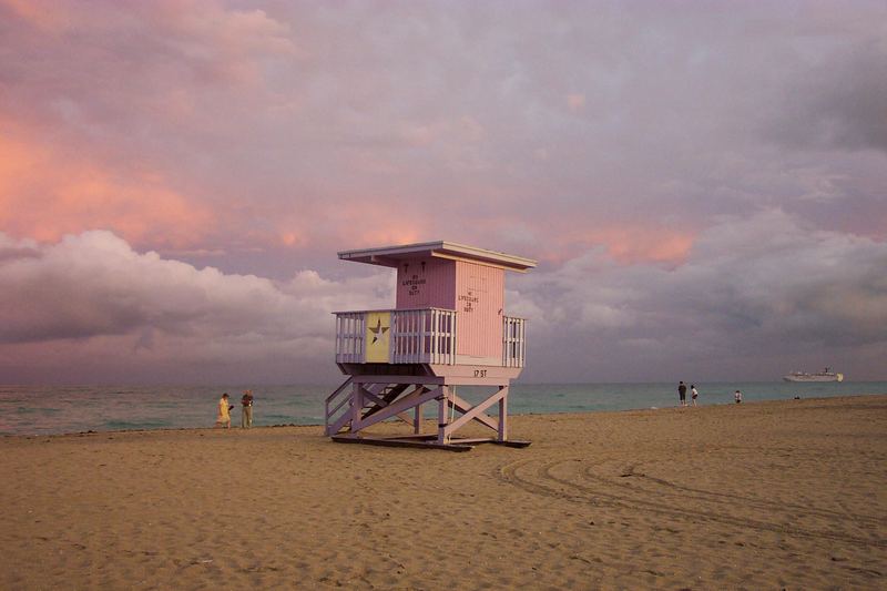 Miami-Beach. Nach dem Gewitter...