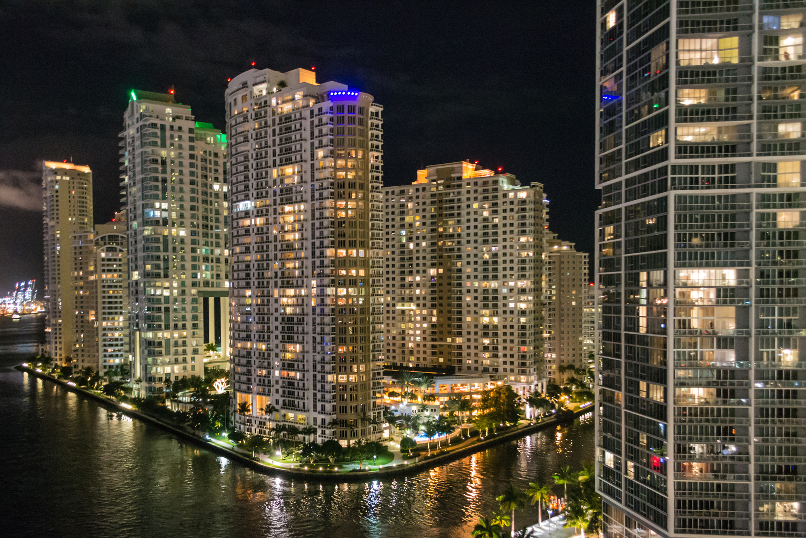 Miami Downtown bei Nacht