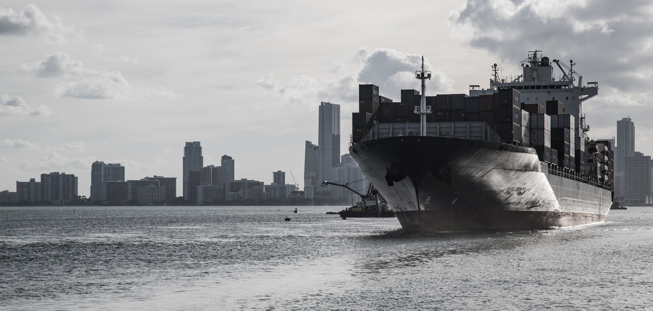 Miami Freight Ship Foto & Bild north america, united states