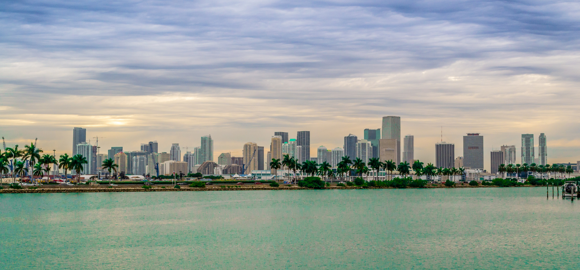 Miami in der Abenddämmerung