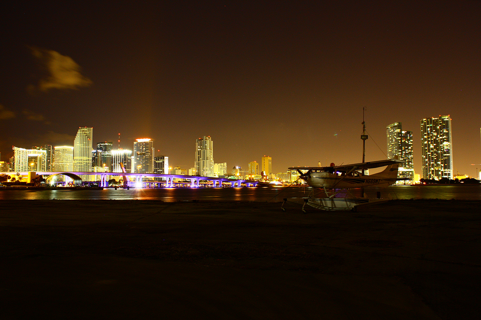 Miami Skyline and Airport