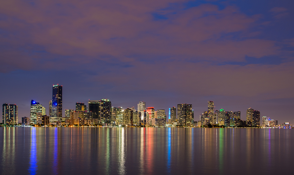 Miami Skyline at Night