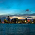 Miami Skyline zur Blauen Stunde