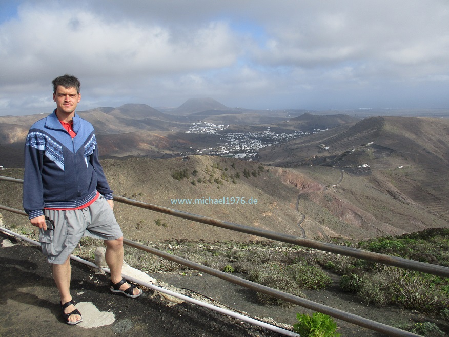 Micha im Tal der tausend Palmen auf Lanzarote 