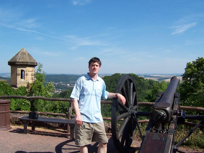 Michael auf der Wartburt in Eisenach