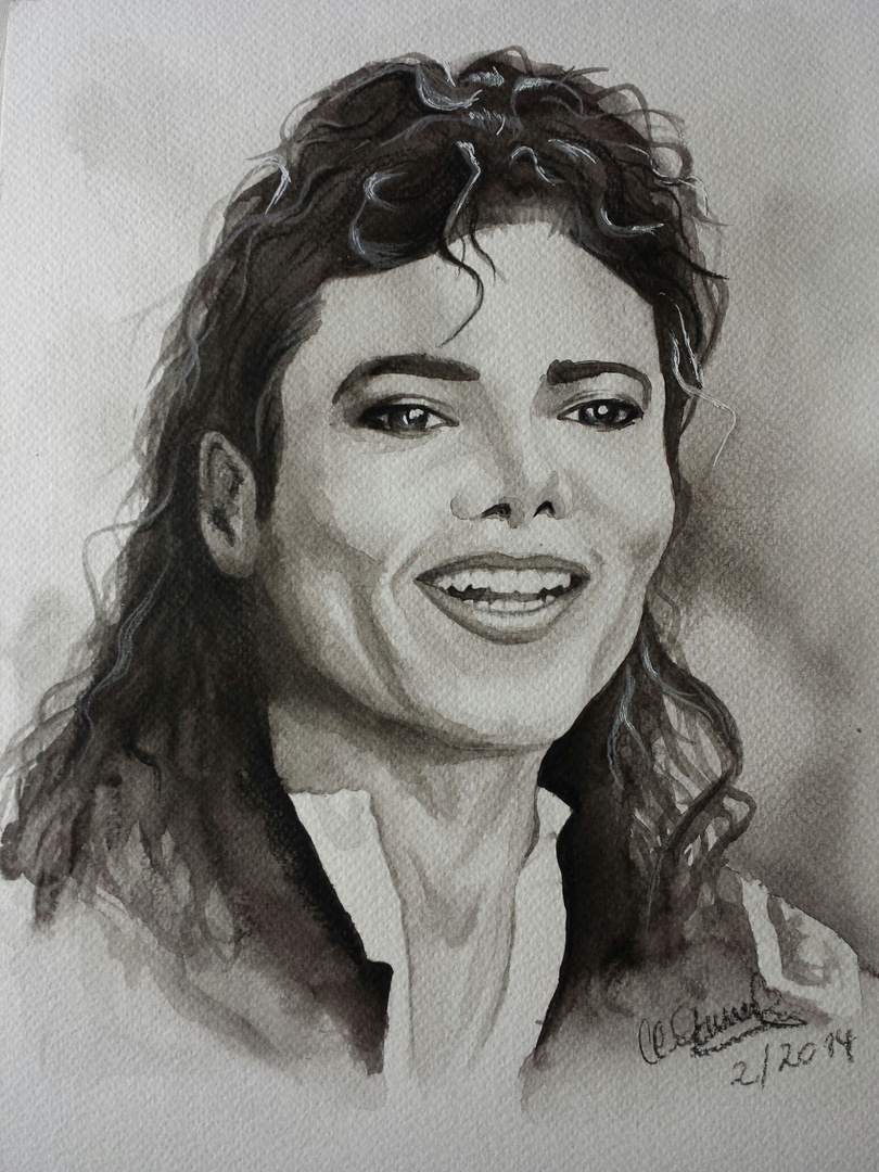 Michael Jackson Aquarell