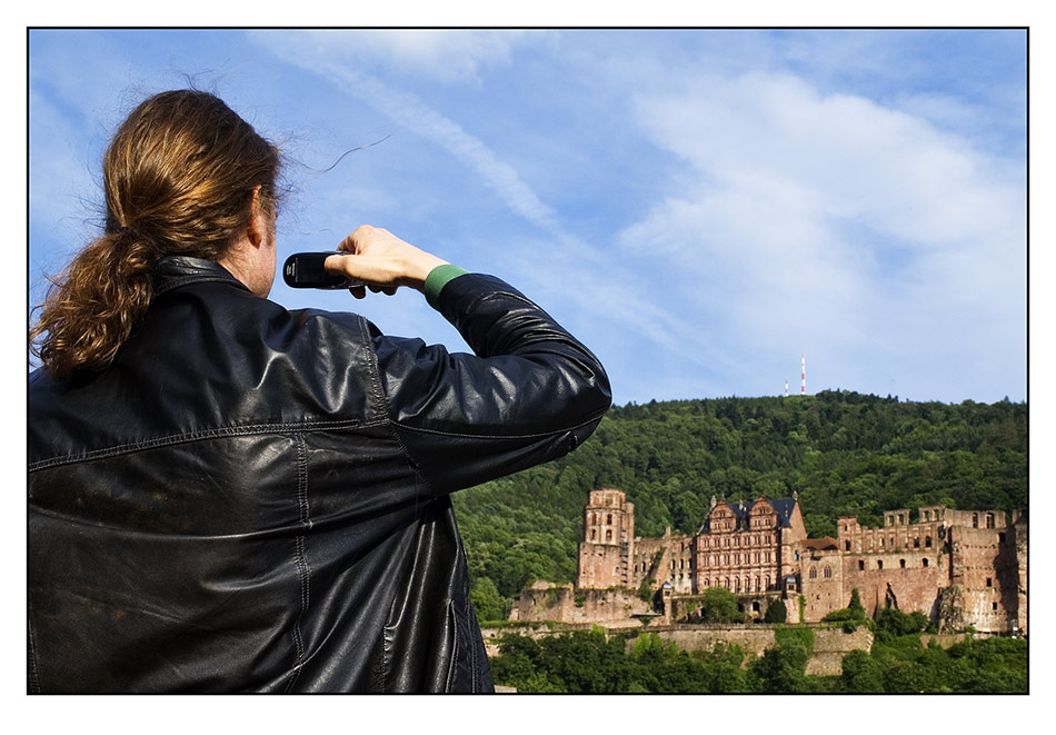 Michael knipst das Heidelberger Schloss