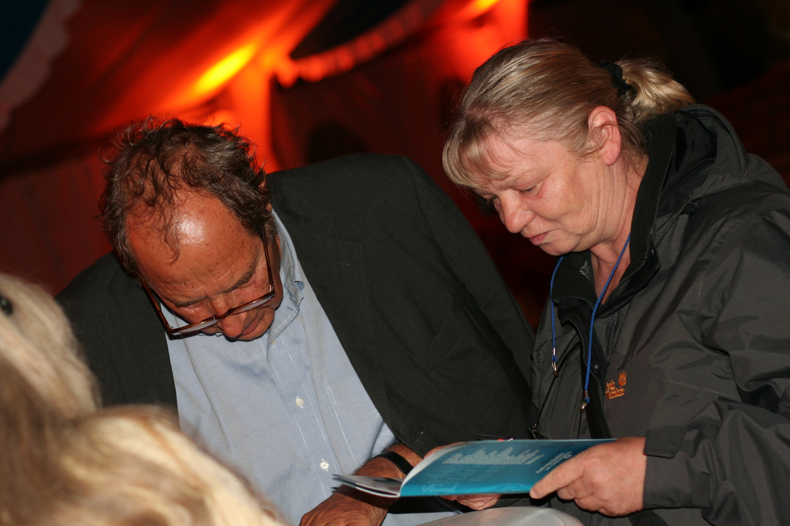 Michael Krüger & Eva Lunze beim int. Literaturfest