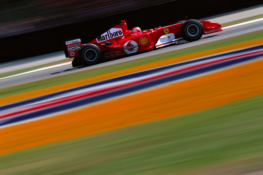 Michael Schumacher at Monza's Ascari turn