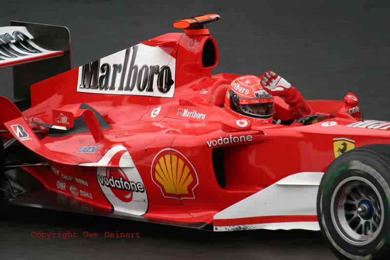 Michael Schumacher in Spa 2004