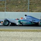 Michael Schumacher Tetsfahrten Barcelona 2012