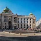 Michaelerplatz in Wien mit Blick auf die Spanische Hofreitschule