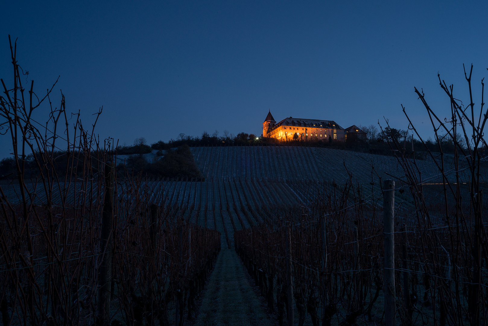 Michaelsberg, Cleebronn, zur Blauen Stunde