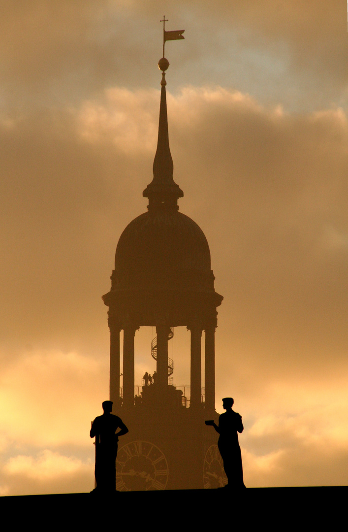 Michel in der Abenddämmerung