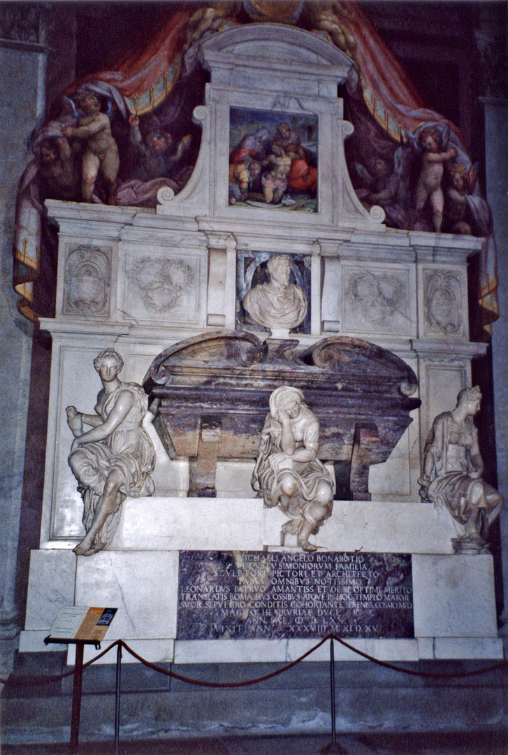 Michelangelo Buonarroti's Grave in Basilica of Santa Croce, Florence
