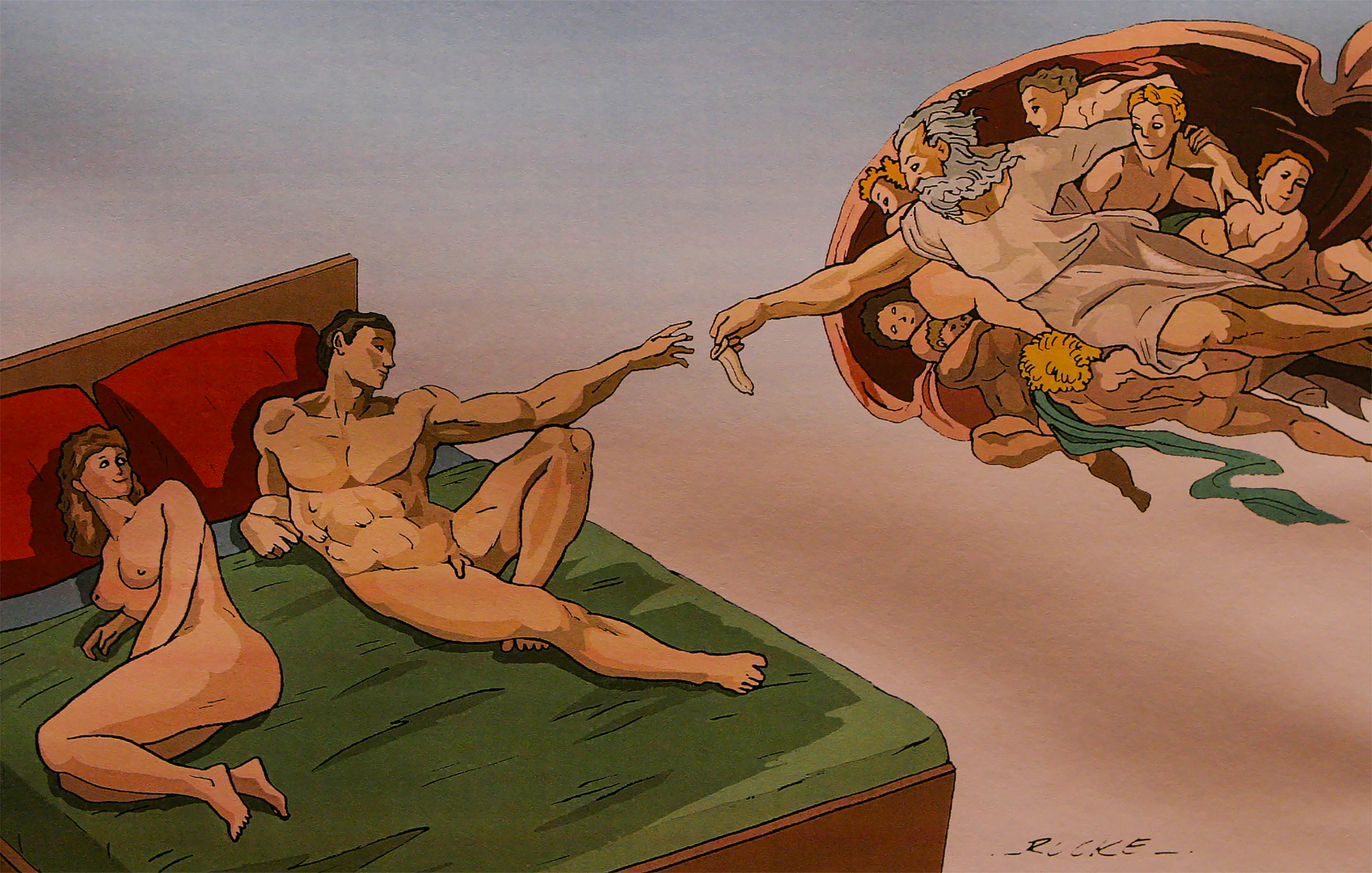 Michelangelo malte für die AIDS-Konferenz
