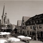 Michelstadt im Odenwald: Marktplatz mit altem Rathaus