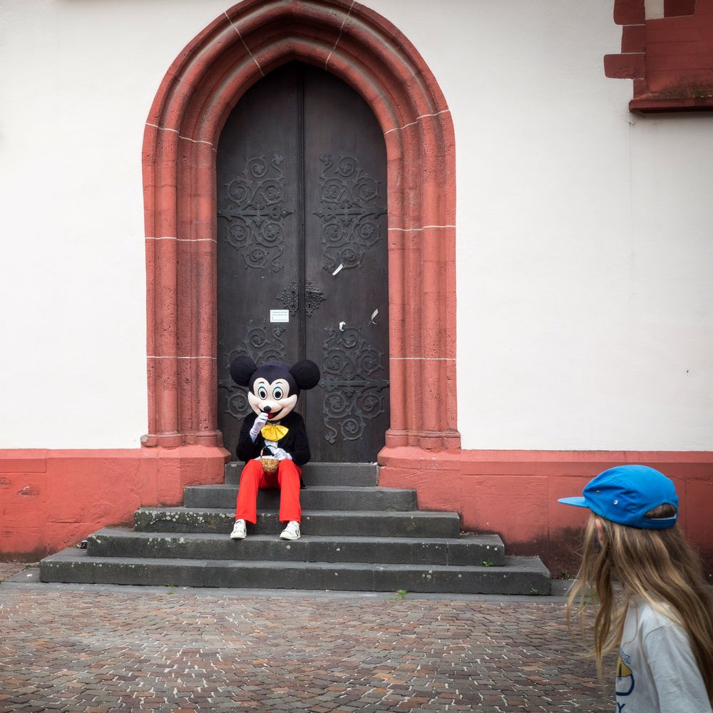 Mickey ist in der Stadt 