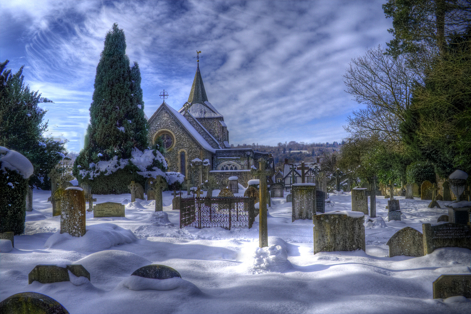 Mickleham Church, Dorking. England.