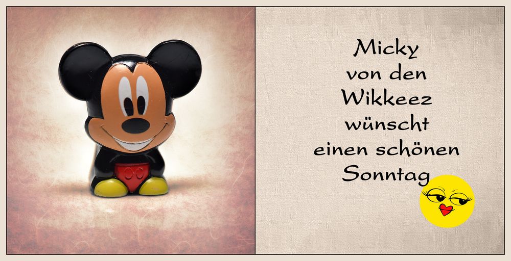 Micky wünscht einen schönen Sonntag...