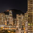 Mid-level Hongkong mit Blick auf Victoria Peak