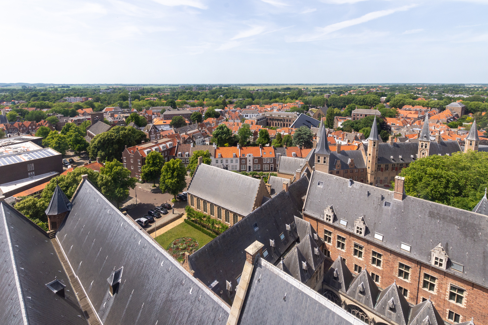 Middelburg - View from the Lange Jan - View on Abdij - - 03