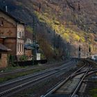 Middle Rhine Valley/ Mittelrheintal - Warten auf den Zug in Kaub