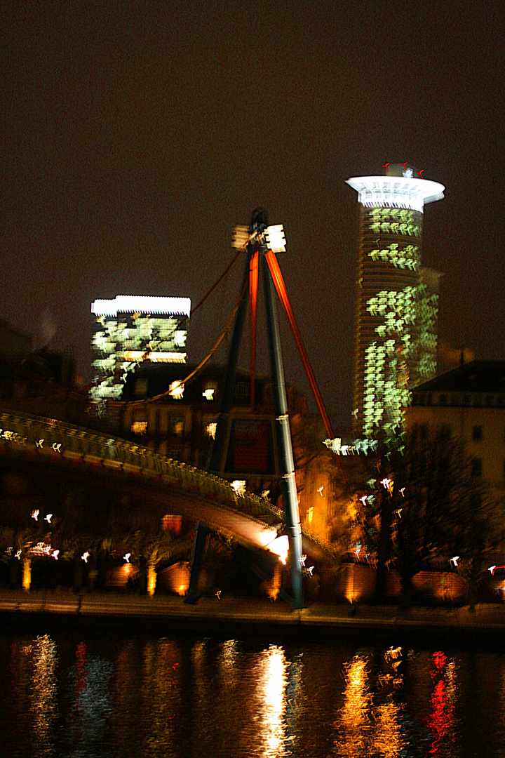 Midnight Bridge over the Water Frankfurt 3